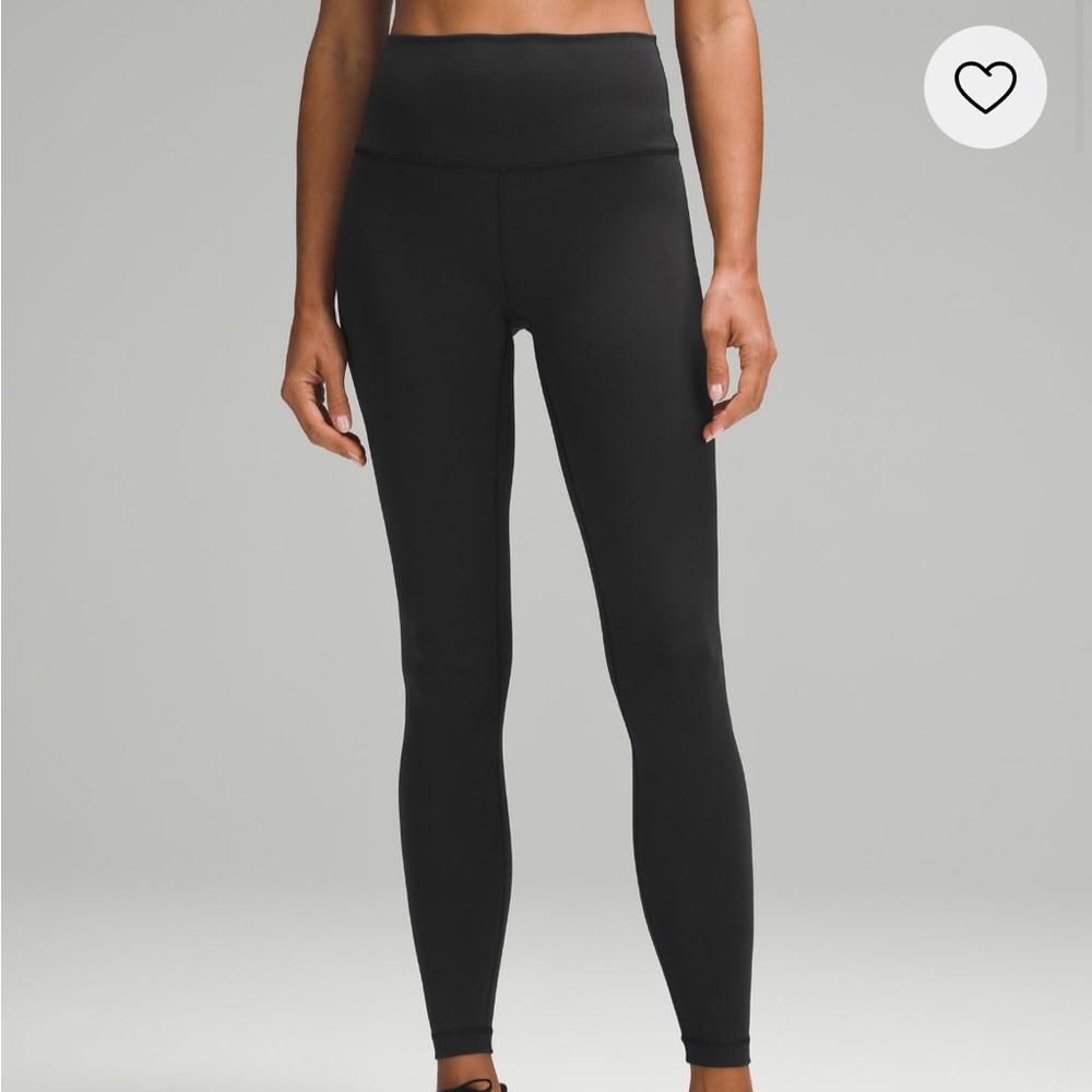 Lululemon Black Wunder Train High Rise Tight Size 8 28”